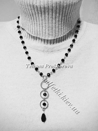 Намисто з підвіскою &quot;Чорна елегантність&quot;