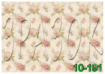 Декупажна карта - фон з квітами 10-191, формат А4, 60 г/м2