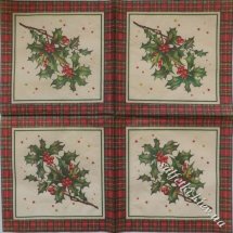 Серветка гостролист в рамці 33 х 33 см (ТС3004)