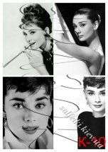 Декупажна карта - Одрі Хепберн К-10, формат А4, 60 г/м2