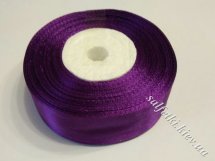 Лента атласная фиолетовый 25 мм №34 (1 метр)