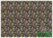 Декупажна карта - квіти на темному фоні 10-388, формат А4, 60 г/м2