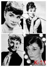 Декупажна карта - Одрі Хепберн К-11, формат А4, 60 г/м2