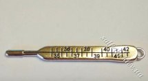 Підвіска металева Термометр 9 х 71 мм (колір - срібло)