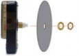 Часовой механизм с золотыми ажурными стрелками (59мм-86мм-92мм) - часы кварцевые
