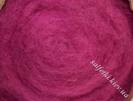 Felting wool ORCHID 20g K4011 New Zealand carded wool