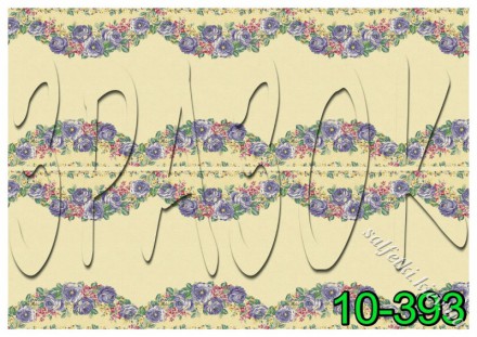 Декупажна карта - гірлянди квітів 10-393, формат А4, 60 г/м2