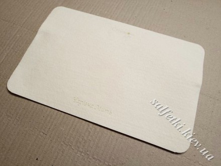 Килимок для роботи з бісером світло-молочний 24 х 37 см