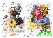 Декупажна карта - квіти 4-031, формат А4, 60 г/м2
