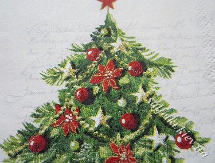 Серветка Christmas tree 33 х 33 см (ТС4633)