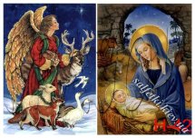 Декупажна карта - різдвяна Н-42, формат А4, 60 г/м2