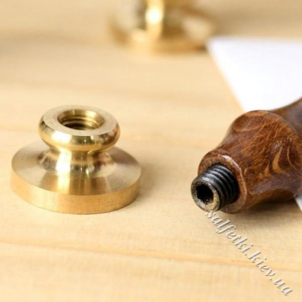 Печатка Зайчик у візерунках S003 з ручкою
