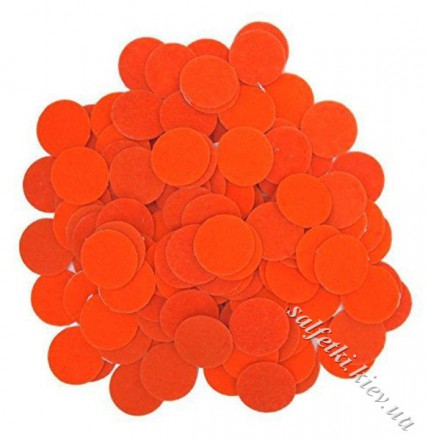 Фетровые кружочки оранжевые 4 см (10 шт)