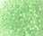 Бисер Preciosa 10/0, № 38152 Прозрачный с цветной полосой внутри, Светло-Зеленый, Круглый 10г.