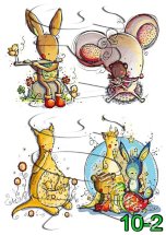 Декупажна карта - дитяча 10-2, формат А4, 60 г/м2