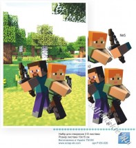 Набір для створення 3-D листівки Minecraft