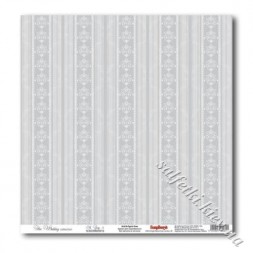 Бумага для скрапбукинга Свадебная коллекция - серый 3 перламутровый