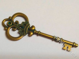 Ключ старовинний №4 бронза з патиною