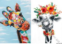 Декупажна карта - жирафи AN136, формат А4, 60 г/м2