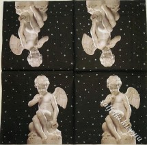 Салфетка статуэтка ангелок  33 х 33 см
