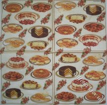 Серветка торти та тістечка 25 х 25 см (ТМ2707(б))