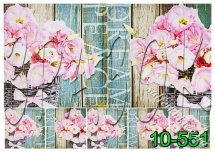 Декупажна карта - еустома рожева 10-551, формат А4, 60 г/м2