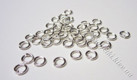 Соединительное колечко 5 мм серебро (10 шт)