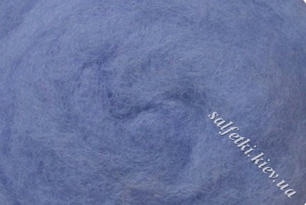 Felting wool BLUE 20g K6008 New Zealand carded wool