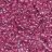 Бисер Preciosa 10/0, № 38198 Прозрачный с цветной полосой внутри, Темно-Розовый, Круглый 10г.