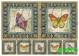 Декупажна карта - метелики 4-572, формат А4, 60 г/м2