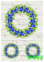 Декупажна карта - віночки 5-092, формат А4, 60 г/м2