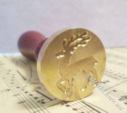 Печатка новорічна Олень-3 NG12 з ручкою