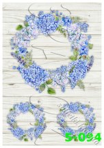 Декупажна карта - віночки 5-094, формат А4, 60 г/м2