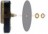 Годинниковий механізм на МДФ 5 мм крокуючий та стрілки чорні (63мм-92мм-92мм) - годинник кварцовий