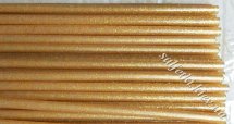 Hot melt adhesive with gold glitter 7mm 30cm
