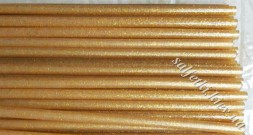 Hot melt adhesive with gold glitter 7mm 30cm