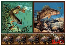 Декупажна карта - риби 9-40, формат А4, 60 г/м2