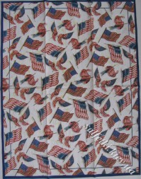 Серветка американські прапори 33 х 42 см (ТБ1851)