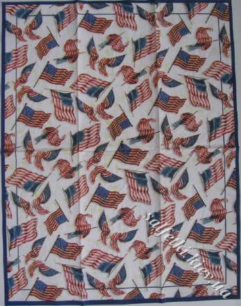 Серветка американські прапори 33 х 42 см (ТБ1851)