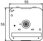 Годинниковий механізм на МДФ 5 мм плавний та стрілки чорні (63мм-92мм-92мм) - годинник кварцовий