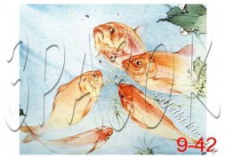 Декупажна карта - риби 9-42, формат А4, 60 г/м2
