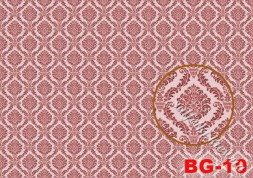 Декупажна карта - рожевий класичний візерунок BG010, формат А4, 60 г/м2