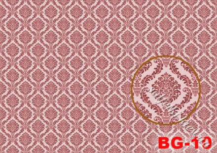 Декупажна карта - рожевий класичний візерунок BG010, формат А4, 60 г/м2