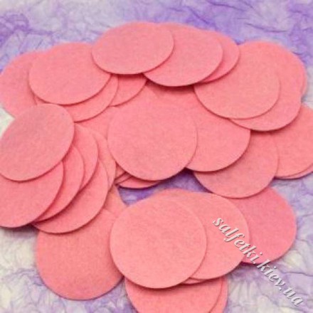 Фетровые кружочки розовые 4 см (10 шт)
