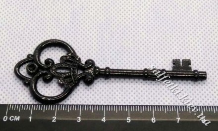 Ключ старовинний №4 чорний