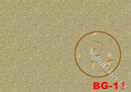 Декупажна карта - золоті завитки BG011, формат А4, 60 г/м2