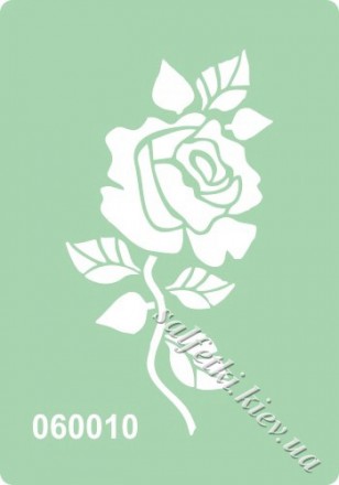 Трафарет самоклеючий Троянда арт. 060010