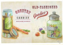 Декупажна карта - candies 3-495, формат А4, 60 г/м2
