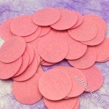 Фетровые кружочки розовые 3 см (10 шт)
