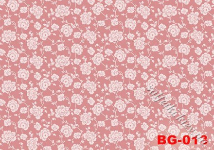 Декупажна карта - фон квітковий рожевий BG013, формат А4, 60 г/м2